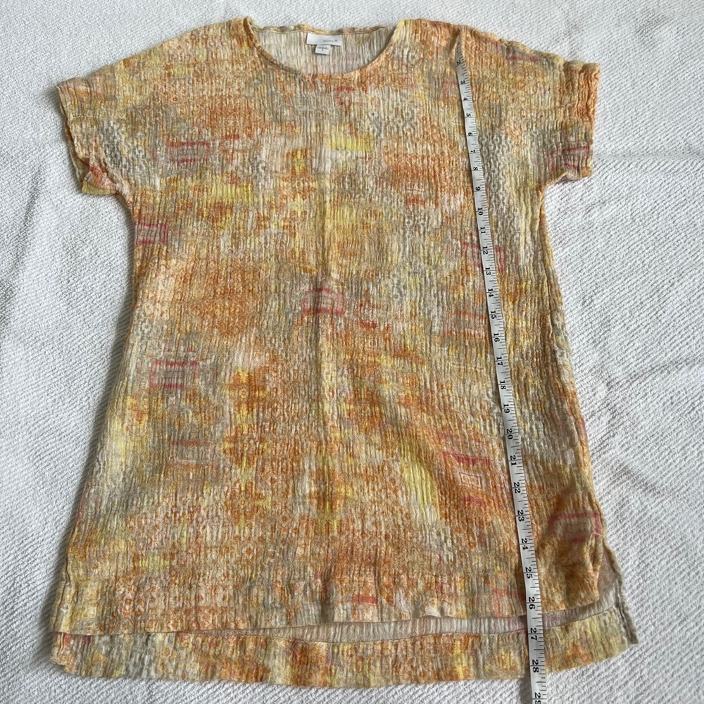 Jill Blouse, Size S, Beige and Orange